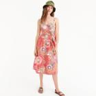 J.Crew Classic button-front sundress in cotton poplin paisley