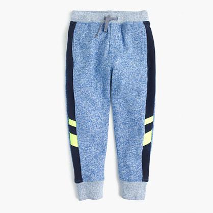 J.Crew Boys' racing-stripe sweatpant in slim-slouchy fit
