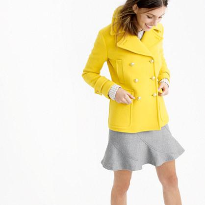 J.Crew Stadium-cloth majesty peacoat