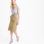J.Crew Washed cotton skirt