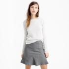 J.Crew Flutter mini skirt in double-serge wool