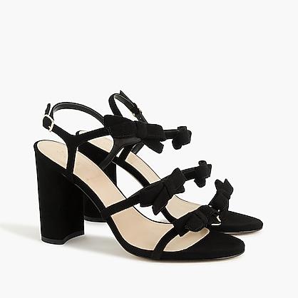 J.Crew Stella bow heels (100mm) in black