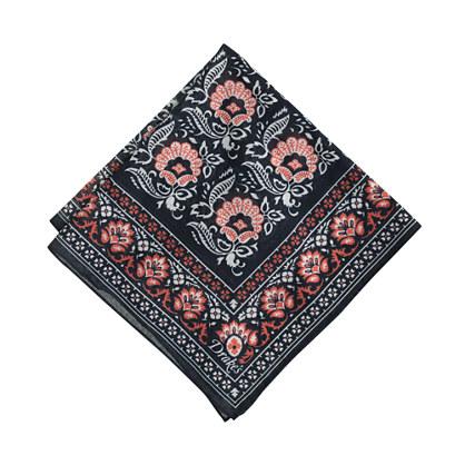 J.Crew Drake® silk pocket square in navy floral