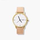 J.Crew Tinker 38mm gold-toned watch with nude strap