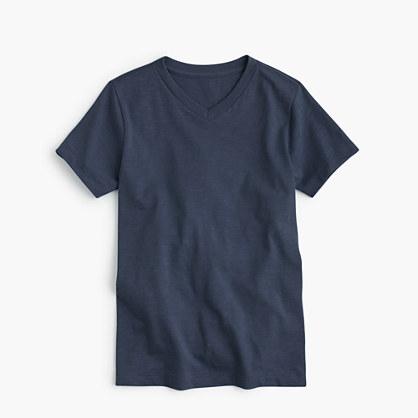 J.Crew Boys' V-neck T-shirt in slub cotton