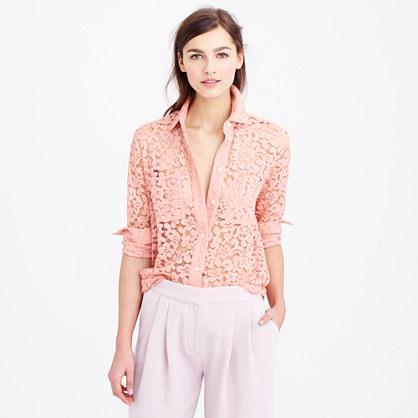 J.Crew Collection French lace shirt