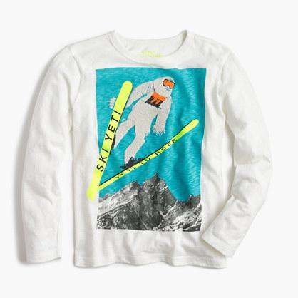 J.Crew Boys' long-sleeve Yeti skiing T-shirt