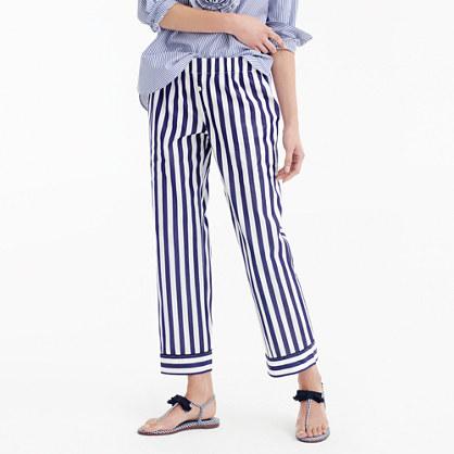 J.Crew Thomas Mason® for J.Crew cropped striped pant