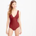 J.Crew DD-cup ruched femme one-piece swimsuit