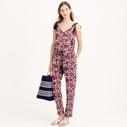 J.Crew Tassel jumpsuit in firework floral