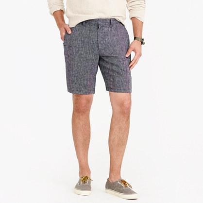 J.Crew 9 short in black and white plain weave