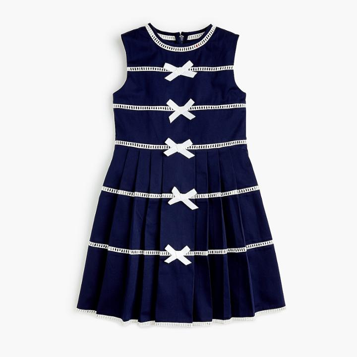 J.Crew Girls' bow-trimmed dress
