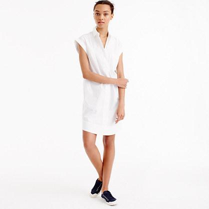 J.Crew Petite short-sleeve cotton shirtdress