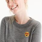 J.Crew Tippi sweater with emoji patch