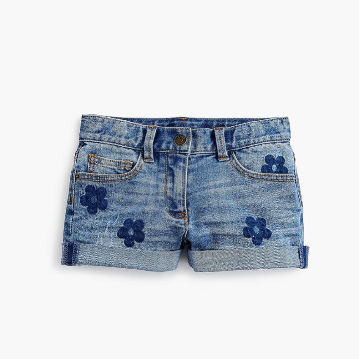 J.Crew Girls' flower-print jean short