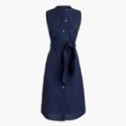 J.Crew Sleeveless shirtdress in cotton poplin
