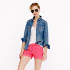 J.Crew Polka-dot linen short
