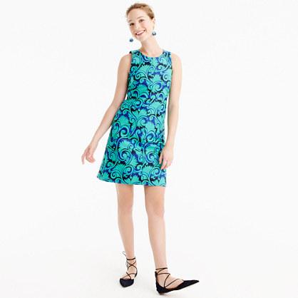 J.Crew A-line dress in vineyard jacquard