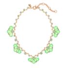 J.Crew Glass petals necklace