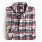 J.Crew Tall end-on-end Irish cotton-linen shirt in plaid