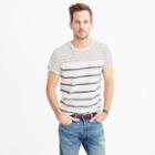 J.Crew Mixed-stripe textured cotton T-shirt