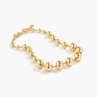 J.Crew Graduated gold ball necklace