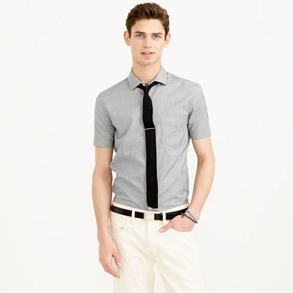 J.Crew Thomas Mason&reg; for J.Crew short-sleeve Ludlow shirt in glen plaid