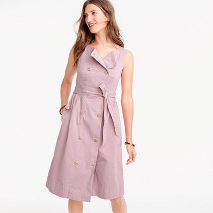 J.Crew Petitegarment-dyed trench dress