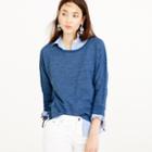 J.Crew Indigo lace-up sweatshirt