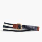 J.Crew Striped ribbon belt