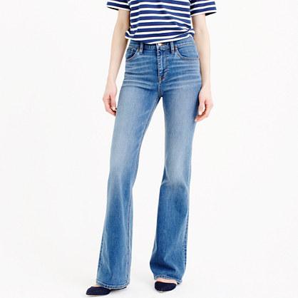 J.Crew Petite flare jean in Parkmount wash