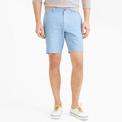 J.Crew 9 short in Irish herringbone linen-cotton