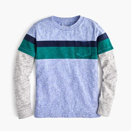 J.Crew Boys' long-sleeve striped jersey T-shirt