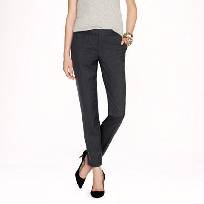 J.Crew Paley pant in pinstripe Super 120s wool