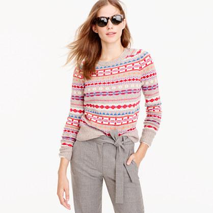 J.Crew Holly sweater in Fair Isle