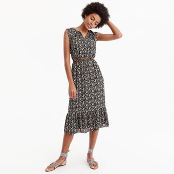J.Crew J.Crew Mercantile cap-sleeve midi dress in superbloom