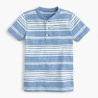 J.Crew Boys' short-sleeve striped henley shirt in the softest jersey