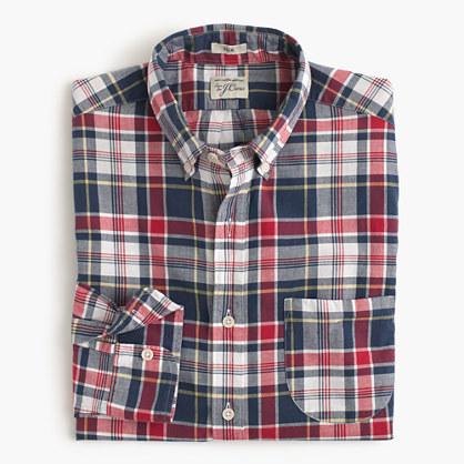 J.Crew Madras shirt in navy ink plaid