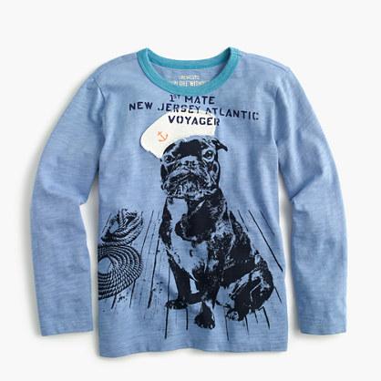 J.Crew Boys' long-sleeve sailor pup T-shirt