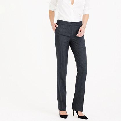 J.Crew Campbell trouser in pinstripe Super 120s wool