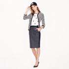 J.Crew No. 2 pencil skirt in tipped double-serge wool