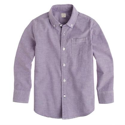 J.Crew Boys' sun-faded oxford shirt