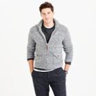 J.Crew Wool-alpaca shawl-collar zip-up cardigan sweater