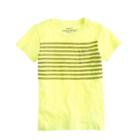 J.Crew Boys' pocket T-shirt in neon stripe