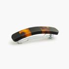 J.Crew Rounded colorblock barrette in Italian tortoise and acrylic