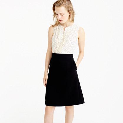 J.Crew Two-piece dress in silk baby dot