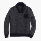 J.Crew Lambswool jacquard shawl-collar sweater
