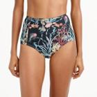 J.Crew High-waisted bikini bottom in Ratti&reg; Under the Sea print