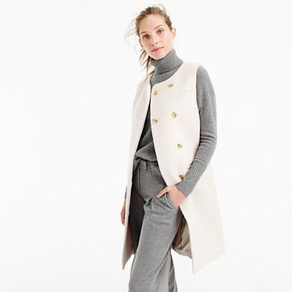 J.Crew Belted vest in Italian wool