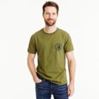 J.Crew Wallace & Barnes lion graphic tubular T-shirt